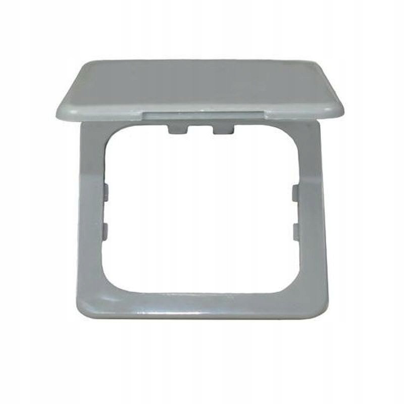 Cover with flap for camper socket, gray Haba