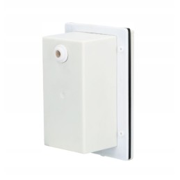 Cee 16a tiltable power socket, white, camping