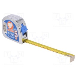 1 pcs x MEDID - CL-1519 - Measuring tape, L: 5m, Width: 19mm, Enclos.mat: ABS, measure