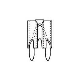 1 pcs : BK/1A5600 - Fuse Clips For 5mm Diameter
