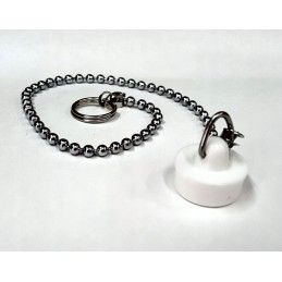 Plug on a chain for drains diameter 19