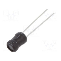 10 pcs x FERROCORE - COIL0406-0.47 - Inductor: wire, THT, 470uH, Ioper: 300mA, 3.96Ω, ±10%, Ø5.5x7.5mm