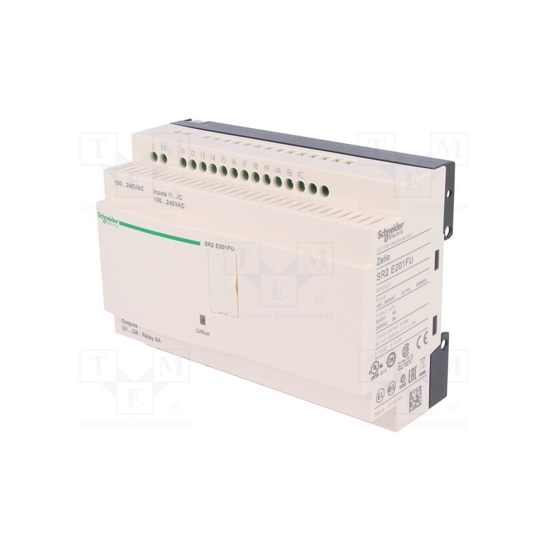 1 pcs x SCHNEIDER ELECTRIC - SR2E201FU - Programmable relay, IN: 12, Analog in: 0, OUT: 8, OUT 1: relay, IP20