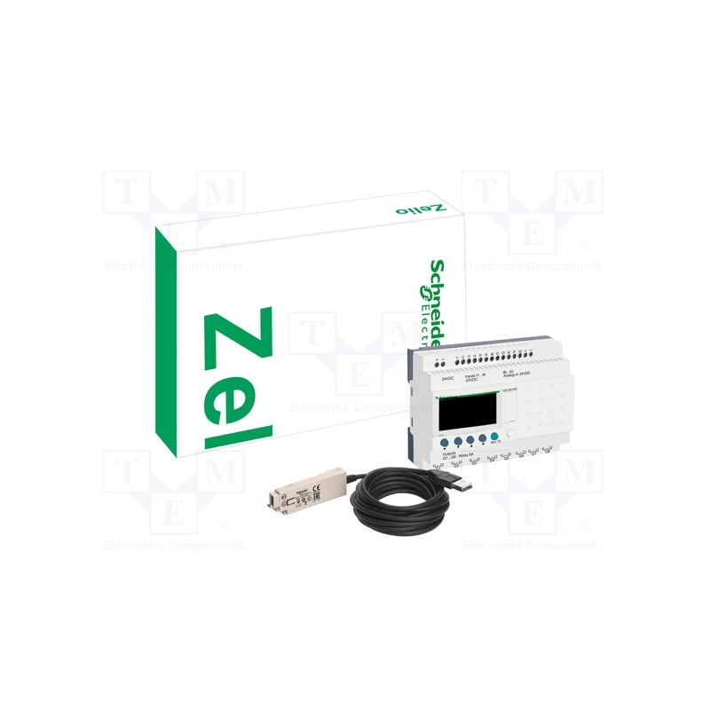 1 pcs x SCHNEIDER ELECTRIC - SR2PACK2FU - Starter kit, for DIN rail mounting, Zelio Logic, -20÷40°C