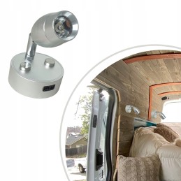 LED wall lamp 12v 24v for indoor reading camper trailer chrome usb