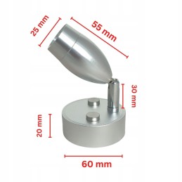 LED wall lamp 12v 24v for indoor reading camper trailer chrome usb