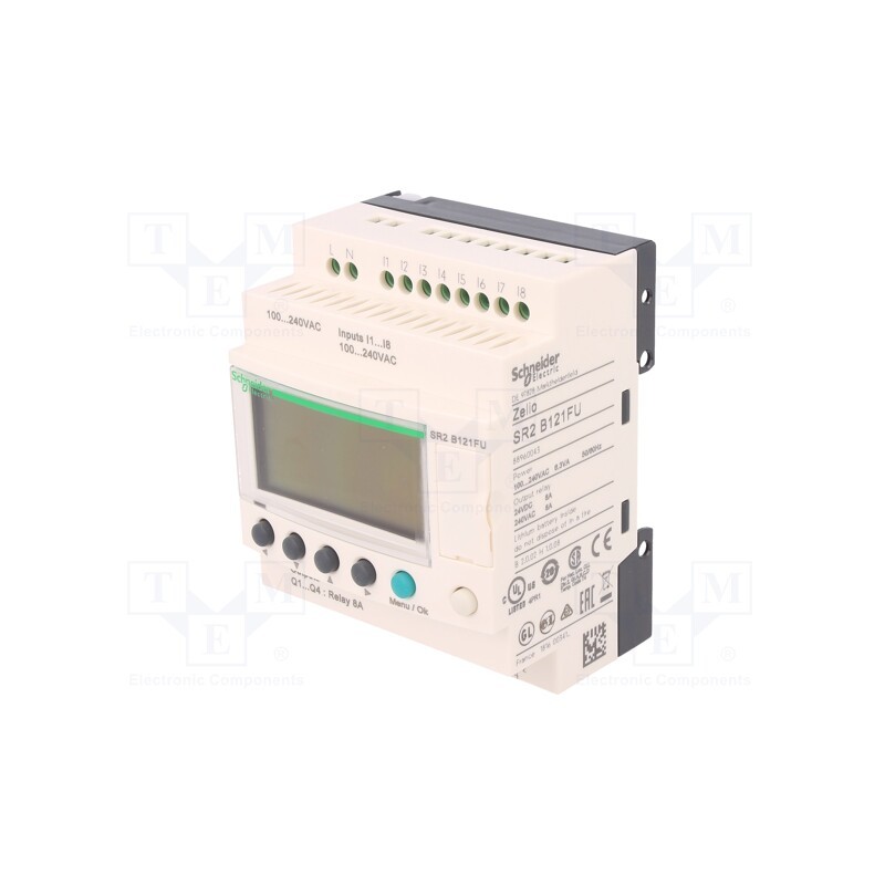 1 pcs x SCHNEIDER ELECTRIC - SR2PACKFU - Starter kit, for DIN rail mounting, Zelio Logic, -20÷40°C