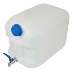 Bank container, water canister with tap, 10 liters