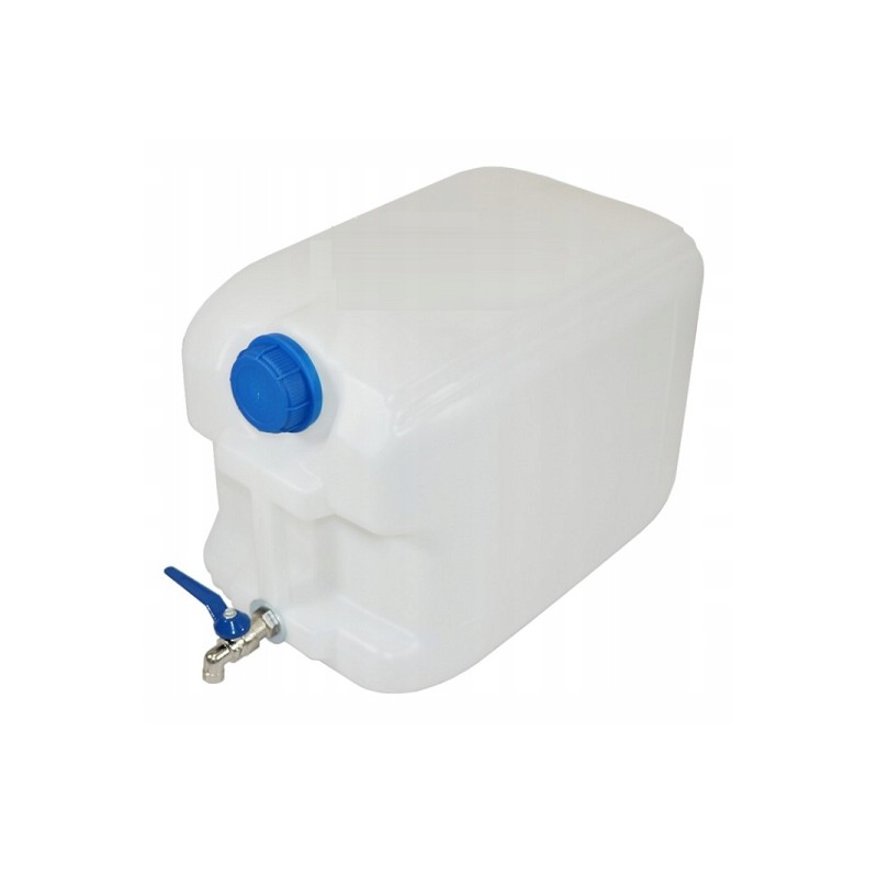 Bank container, water canister with tap, 10 liters