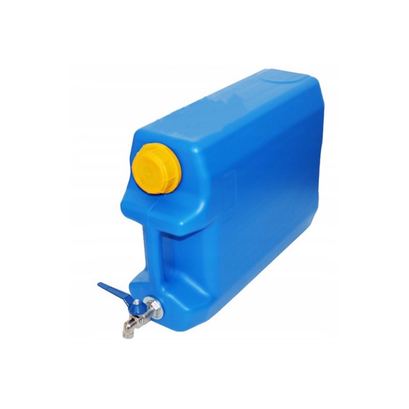 Bank container, water canister with tap, 10 liters