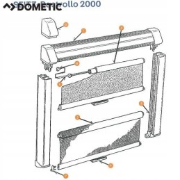 Dometic Rastrollo mosquito net roller blind handle handle