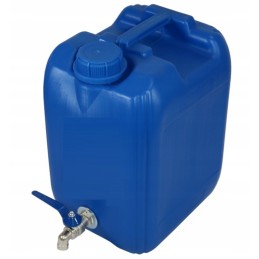 Bank container, water canister with tap, 10 liters