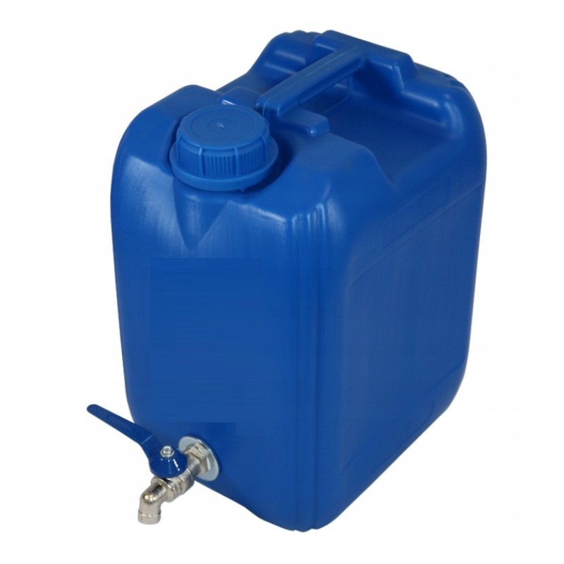 Bank container, water canister with tap, 10 liters
