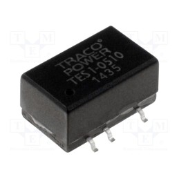 1 pcs x TRACO POWER - TES 1-0510 - Converter: DC/DC, 1W, Uin: 4.5÷5.5V, Uout: 3.3VDC, Iout: 300mA, SMD