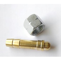 Connector connector, left nut 8mm, hose 9mm