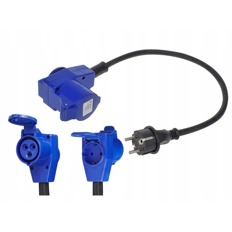 Adapter camping cee reduction plug