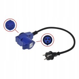 Adapter camping cee reduction plug