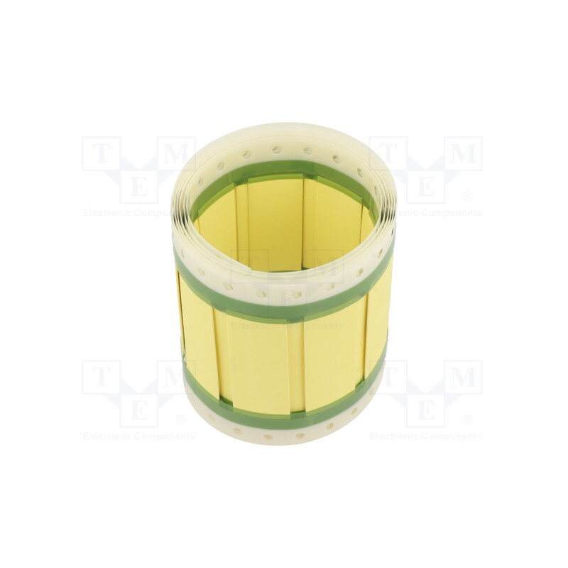 1 pcs x TE Connectivity - D15532-000 - Heat shrink markers, 50mm, yellow, Shrinking ratio: 2: 1