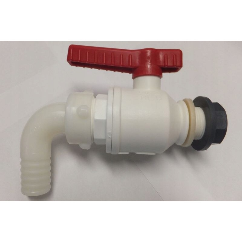 Drain tap for the Vecam trailer water tank