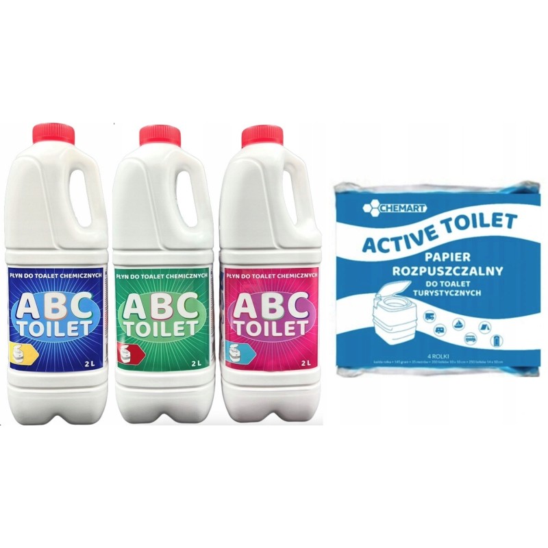 Fluid for tourist toilets 3x2l abc eco paper