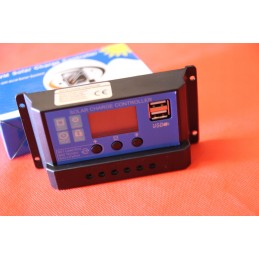 30a solar charging controller pwm lcd usb 12 24v