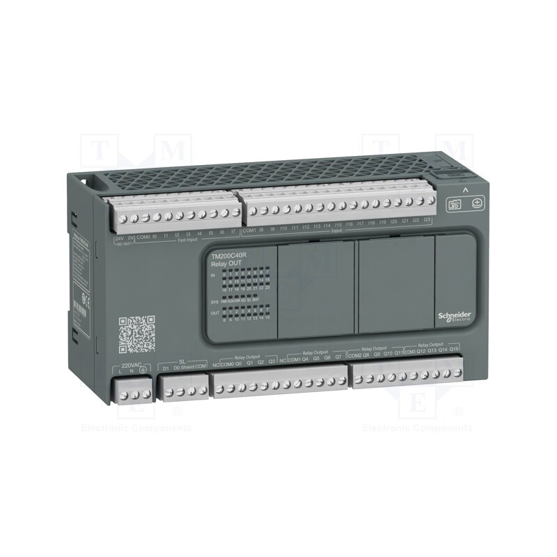 1 pcs x SCHNEIDER ELECTRIC - TM200C40R - Module: PLC programmable controller, OUT: 16, IN: 24, IP20