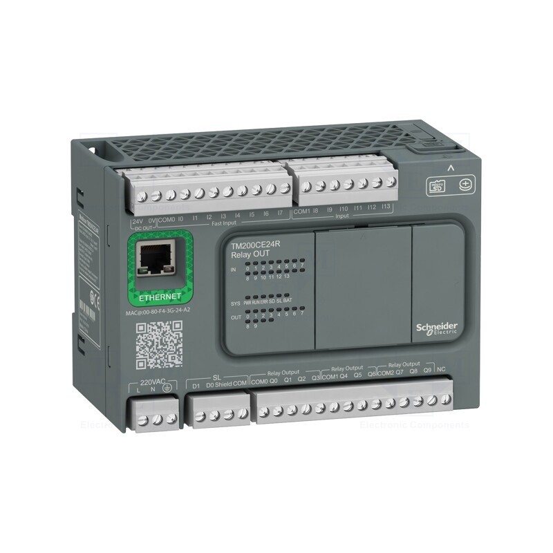 1 pcs x SCHNEIDER ELECTRIC - TM200CE24R - Module: PLC programmable controller, OUT: 10, IN: 14, IP20