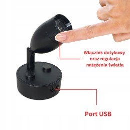 LED wall lamp 12v 24v for indoor reading camper trailer USB port