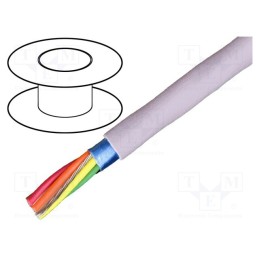 1 rol x ALPHA WIRE - 78013 SL005 - Wire, EcoCable Mini, 3x26AWG, unshielded, 300V, 30.5m, Cu, stranded