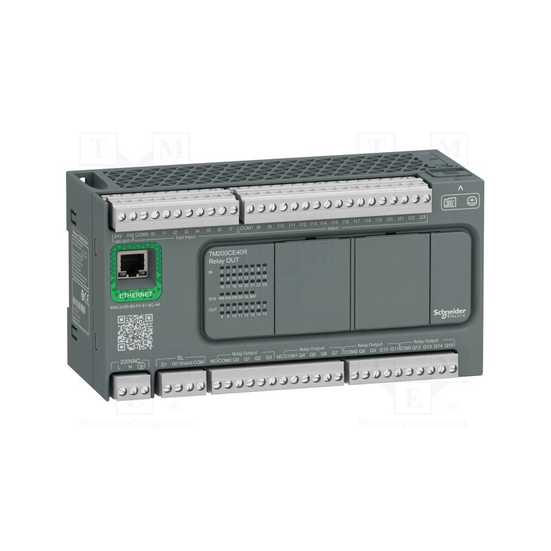 1 pcs x SCHNEIDER ELECTRIC - TM200CE40R - Module: PLC programmable controller, OUT: 16, IN: 24, IP20