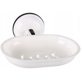 Soap dish with suction cup camp4 white
