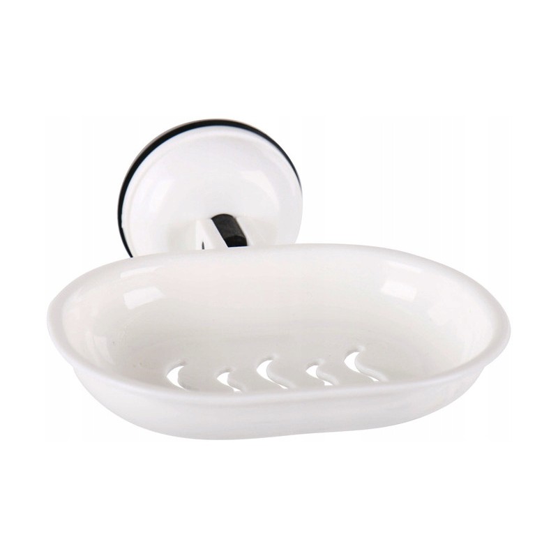 Soap dish with suction cup camp4 white