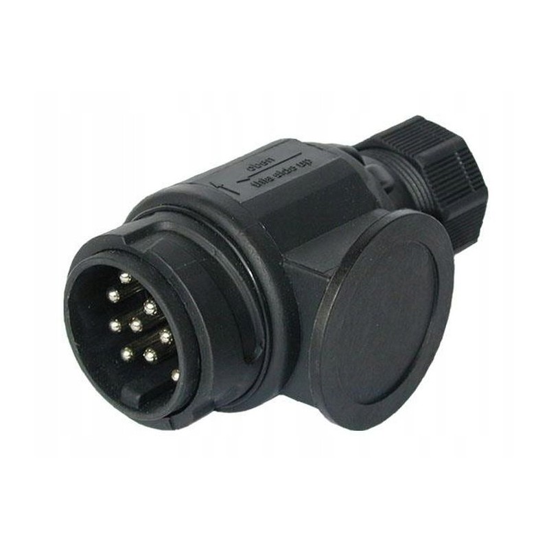 Towbar plug 13 pin 12v plastic haba trailer