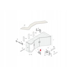 Furniture hinge for Tabbert Knaus wardrobe doors