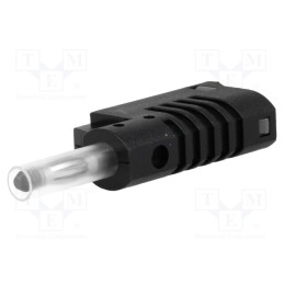 1 pcs x ELECTRO-PJP - 1086-SW - Plug, 4mm banana, 36A, 70VDC, black, 2.5mm2, on cable