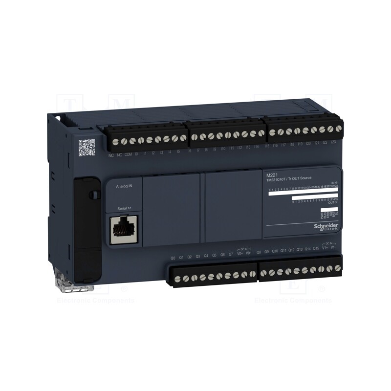 1 pcs x SCHNEIDER ELECTRIC - TM221C40T - Module: PLC programmable controller, OUT: 16, IN: 24, 24VDC