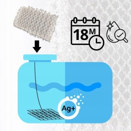 Silver ions water treatment mat, mesh, 40l