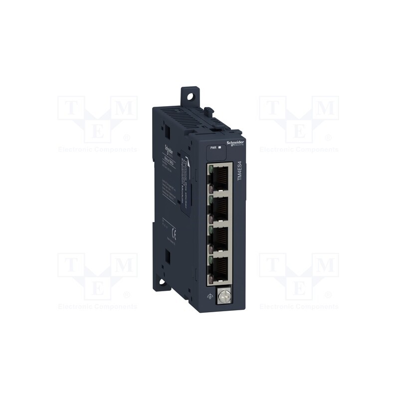 1 pcs x SCHNEIDER ELECTRIC - TM4ES4 - Number of ports: 4, Industrial module: switch Ethernet