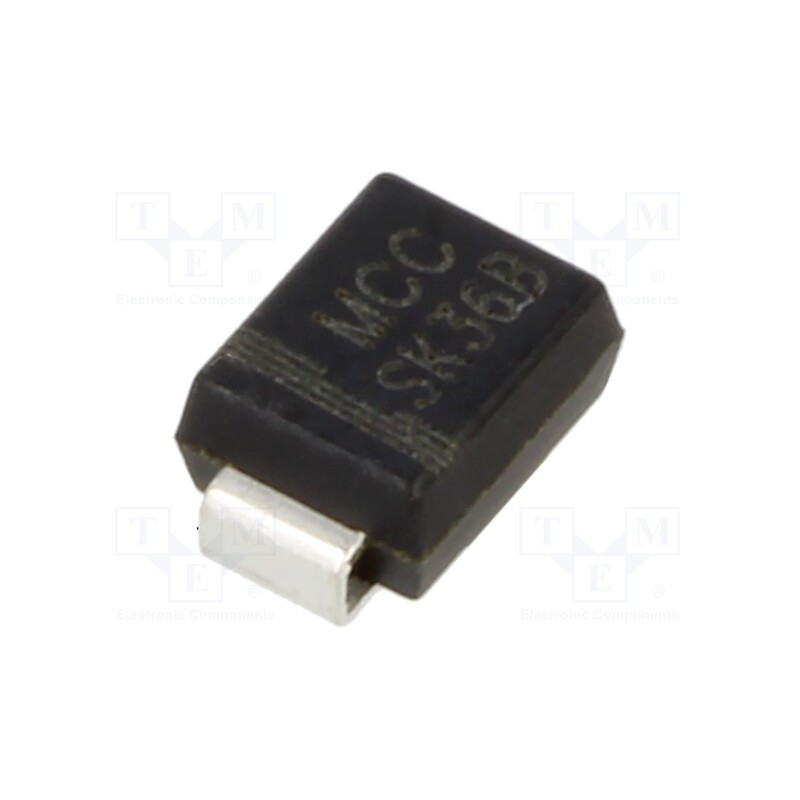 5 pcs x MICRO COMMERCIAL COMPONENTS - SK36B-LTP - Diode: Schottky rectifying, SMD, 60V, 3A, DO214AA,SMB,