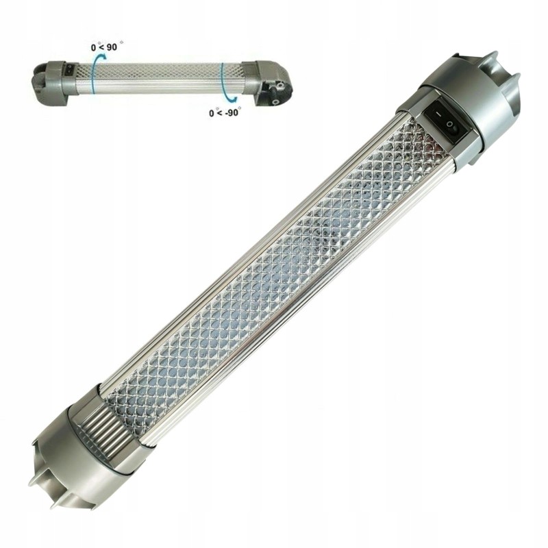 LED lamp 12v 24v with on off switch, rotatable, bright for camper trailer