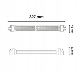 LED lamp 12v 24v with on off switch, rotatable, bright for camper trailer