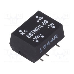 1 pcs x MEAN WELL - SBTN01L-09 - Converter: DC/DC, 1W, Uin: 4.5÷5.5V, Uout: 9VDC, Iout: 11.1÷111mA