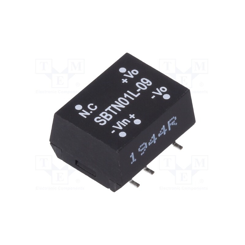 1 pcs x MEAN WELL - SBTN01L-09 - Converter: DC/DC, 1W, Uin: 4.5÷5.5V, Uout: 9VDC, Iout: 11.1÷111mA