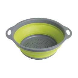 Folding sieve collaps green silicone 24cm camper
