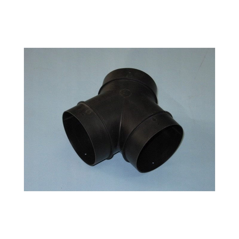 Black T-piece for heating the box