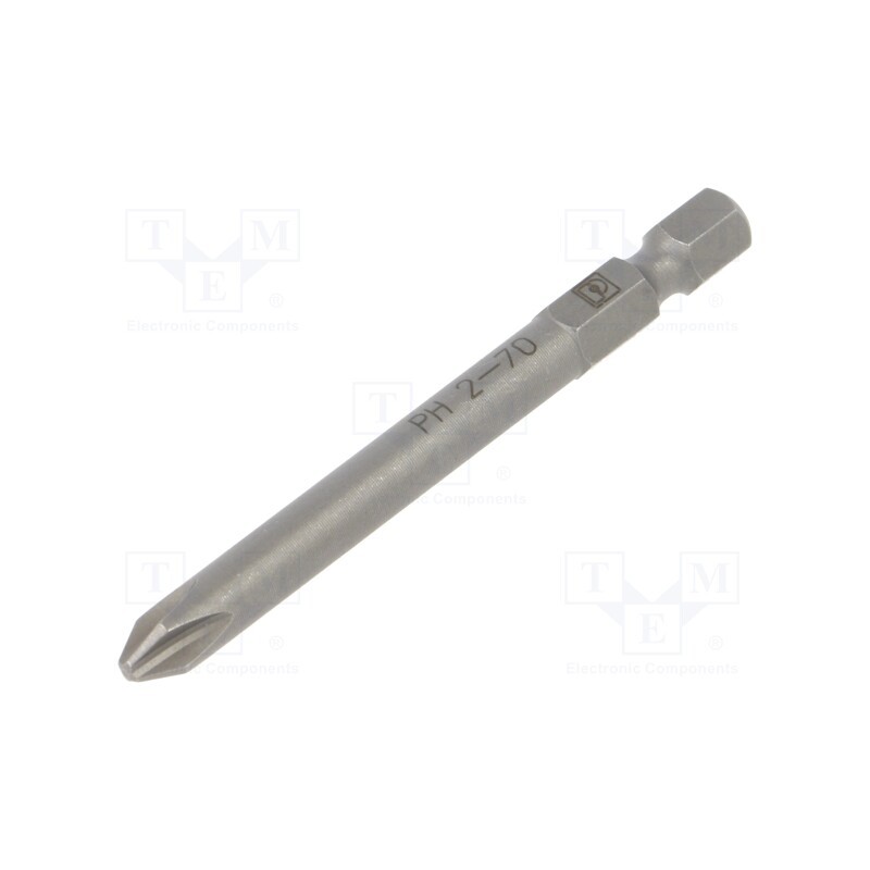 1 pcs x PHOENIX CONTACT - SF-BIT-PH 2-70 - Screwdriver bit, Phillips, PH2, Overall len: 70mm