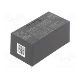 1 pcs x RECOM - RAC20-15SK/277 - Converter: AC/DC, 20W, 85÷305VAC, Usup: 120÷430VDC, Uout: 15VDC