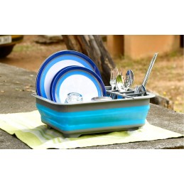 Berger foldable dish drainer, blue