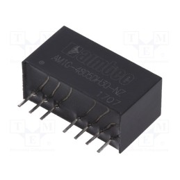 1 pcs x AIMTEC - AM1G-4805DH30-NZ - Converter: DC/DC, 1W, Uin: 36÷75V, Uout: 5VDC, Uout2: -5VDC, SIP8