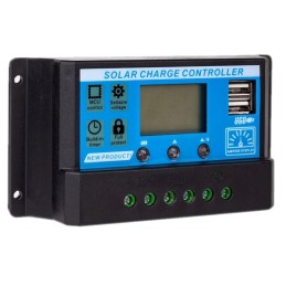 Solar charging controller PWM LCD USB 12 24v 10